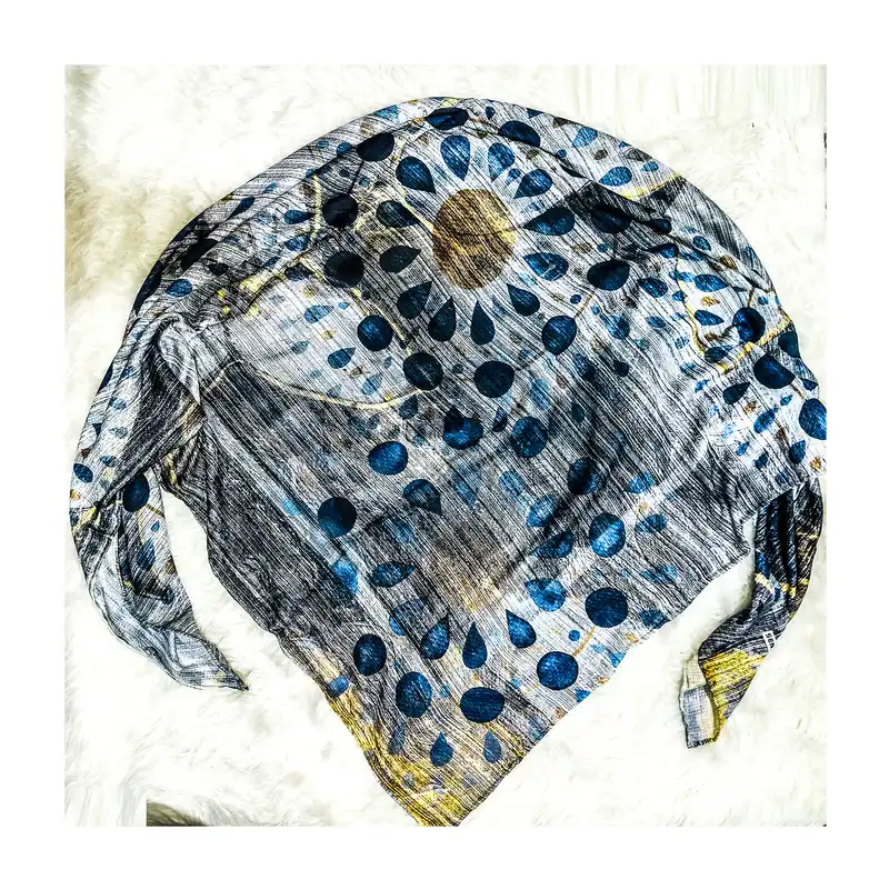 روسری زنانه مدل نخ ابریشم مجلسی کد 7578