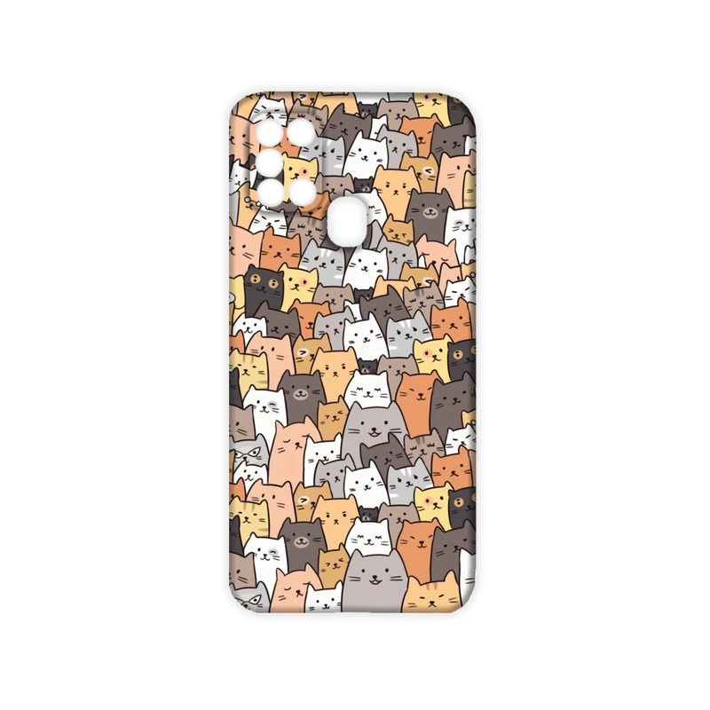  کاور مدل گربه کد 129 مناسب برای گوشی موبایل سامسونگ Galaxy A21s