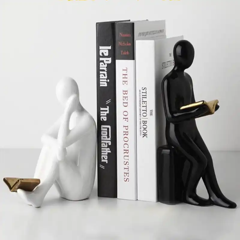 نگهدارنده کتاب مدل مرد کتابخوان مجموعه 2 عددی