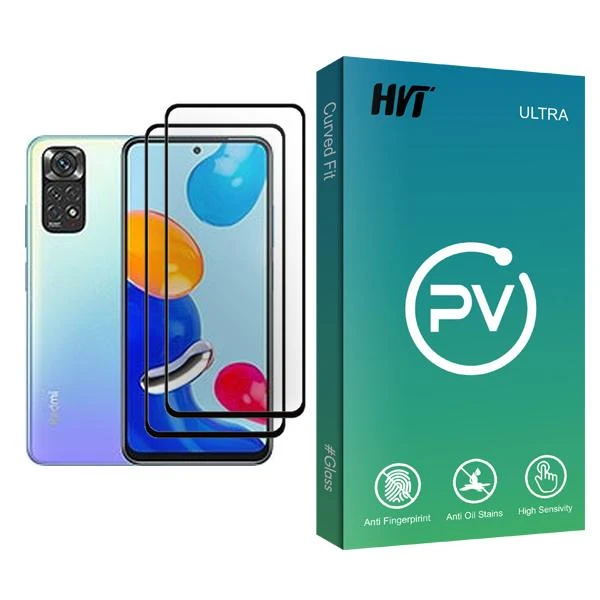 محافظ صفحه نمایش اچ وی تی مدل PV Glass MIX002 مناسب برای گوشی موبایل شیائومی Redmi Note 11 بسته دو عددی