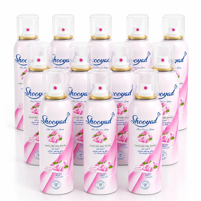اسپری موبر شویاد مدل H-Rose12 حجم 200 میلی لیتر مجموعه 12عددی