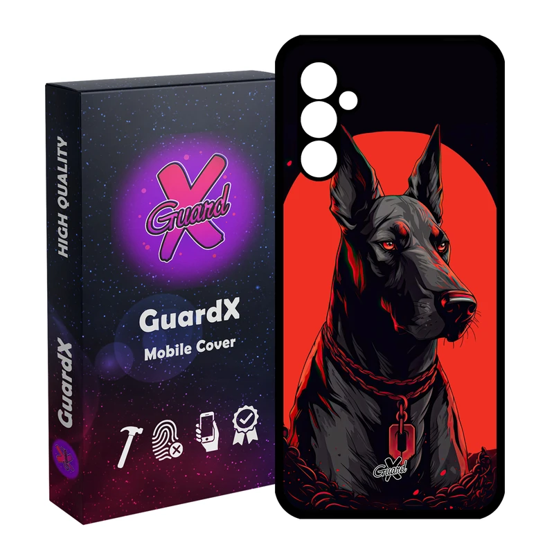 کاور گارد ایکس طرح سگ مدل Glass10621 مناسب برای گوشی موبایل سامسونگ Galaxy A24/A24 4G/M34 5G