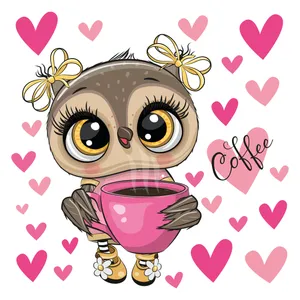 استیکر دیواری کودک تُکتم مدل جغد کوچولو کد 04 مجموعه 25 عددی