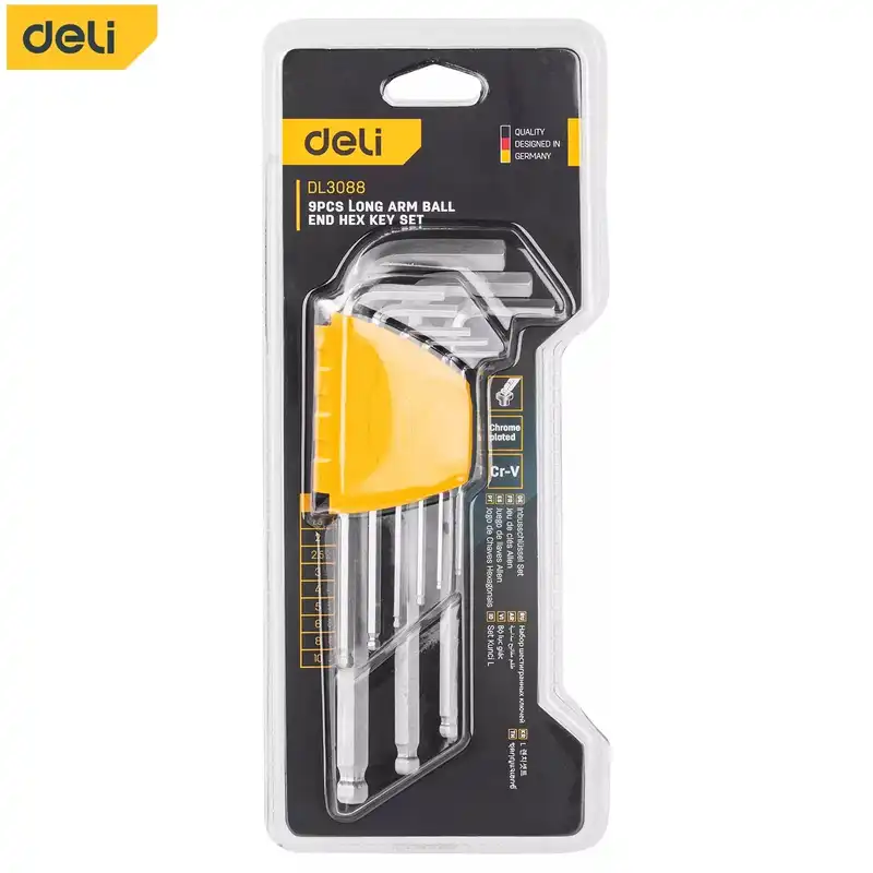 آچار آلن دلی مدل DL3088  بسته 9 عددی