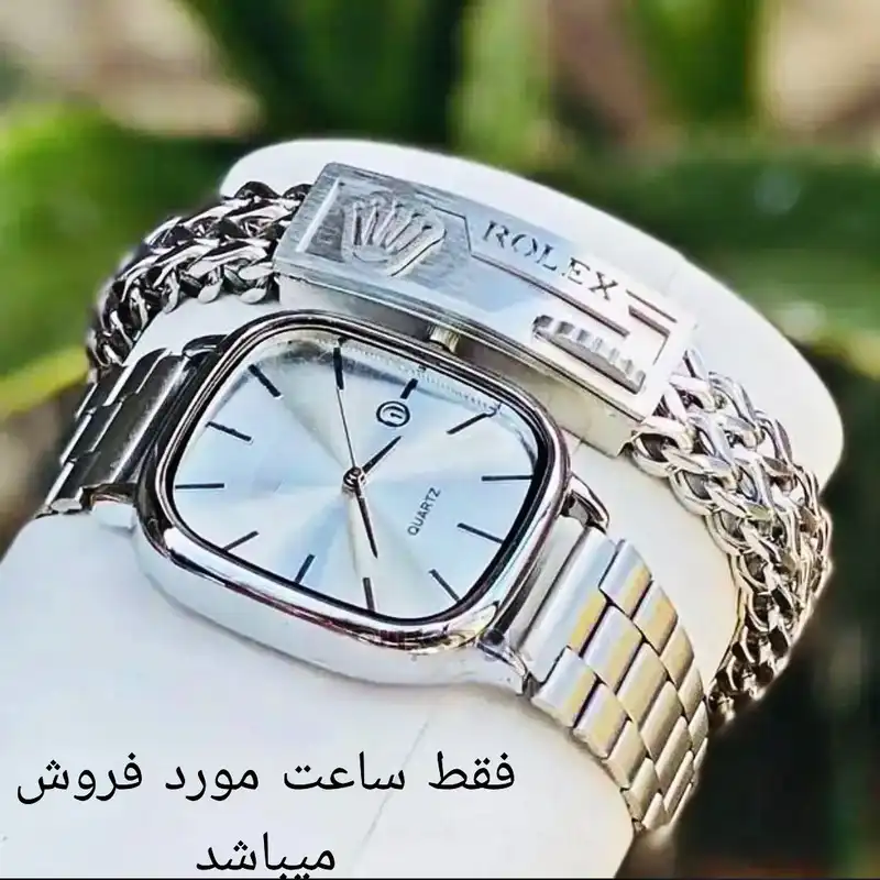 ساعت مچی عقربه ای مدل کلاسیک بند آجری کد NS