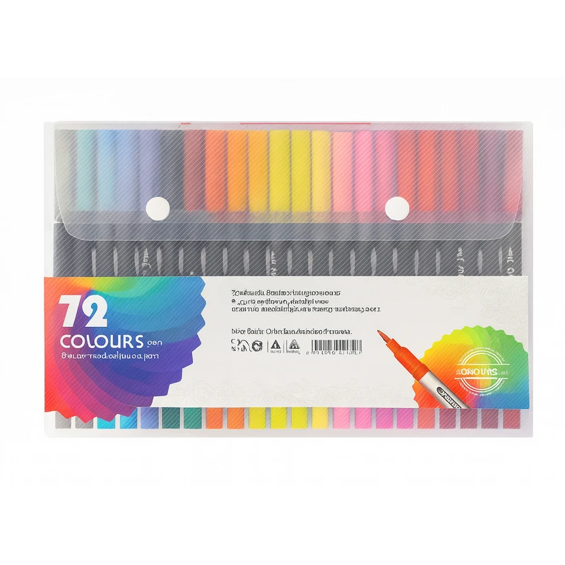 ماژیک رنگ آمیزی مدل براشینگ کد NO.72 بسته 72 عددی