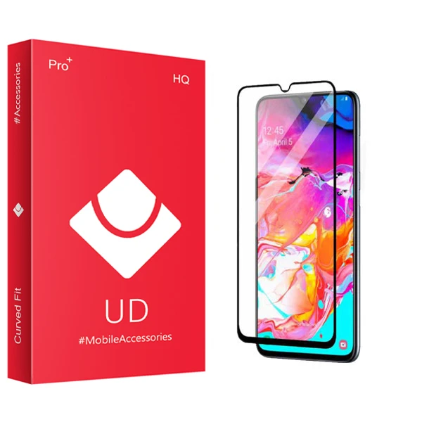 محافظ صفحه نمایش شیشه ای یو دی مدل +PRO مناسب برای گوشی موبایل سامسونگ Galaxy A70