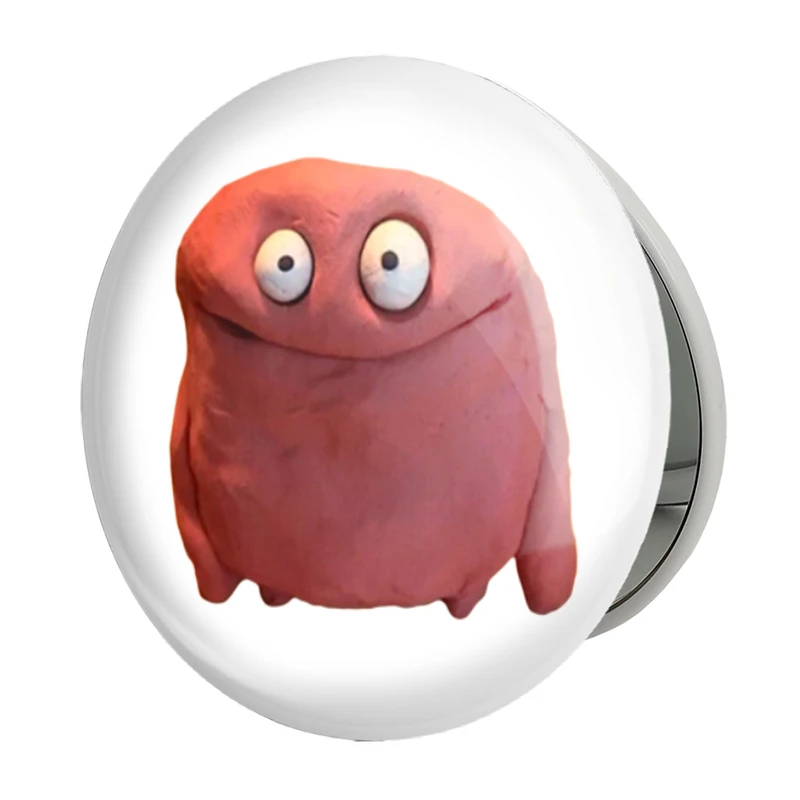 آینه جیبی خندالو طرح عروسک خمیری مدل تاشو کد 5985 