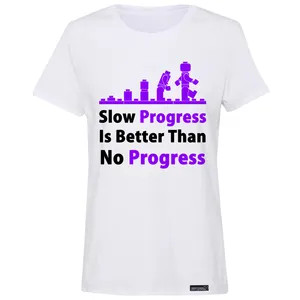 تی شرت آستین کوتاه زنانه 27 مدل Slow Progress کد MH1415