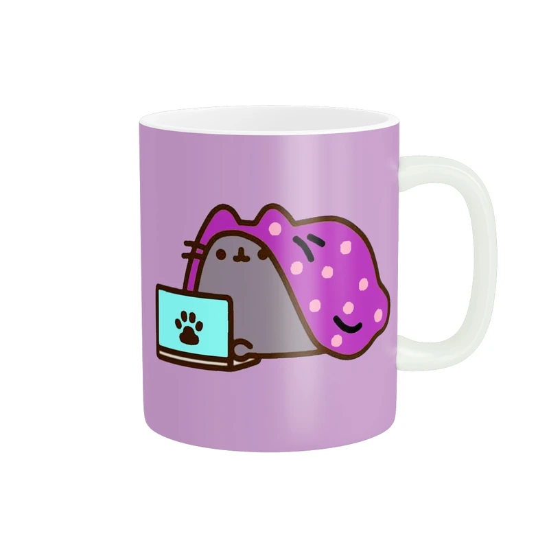 ماگ پادآفرین مدل فانتزی طرح گربه کیوت و بامزه کد p9822