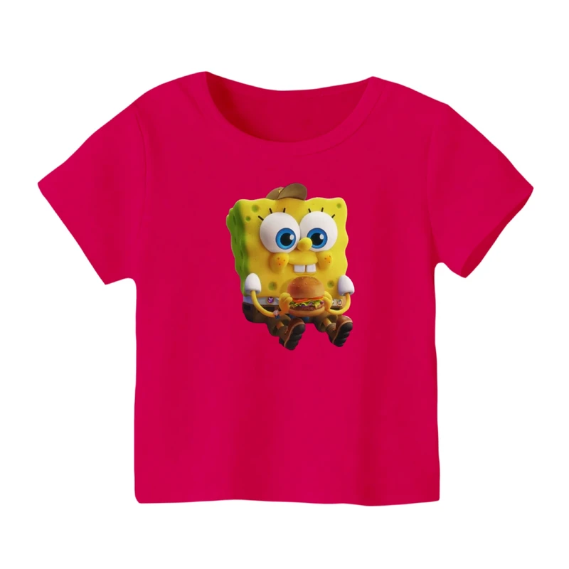 تی شرت آستین کوتاه بچگانه مدل باب اسفنجی کد ۵