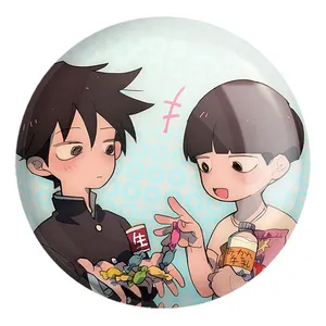 پیکسل خندالو طرح شییکو و ریتسو انیمه موب سایکو Mob Psycho 100 کد 24476 مدل بزرگ
