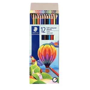 مدادرنگی 12 رنگ مدل جعبه مقوایی سافت استدلر کد 143 C12 LI