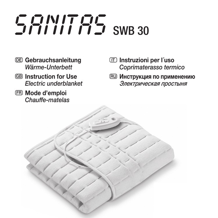 پتو برقی سانیتاس مدل SWB 30 پتو برقی سانیتاس مدل SWB 30
