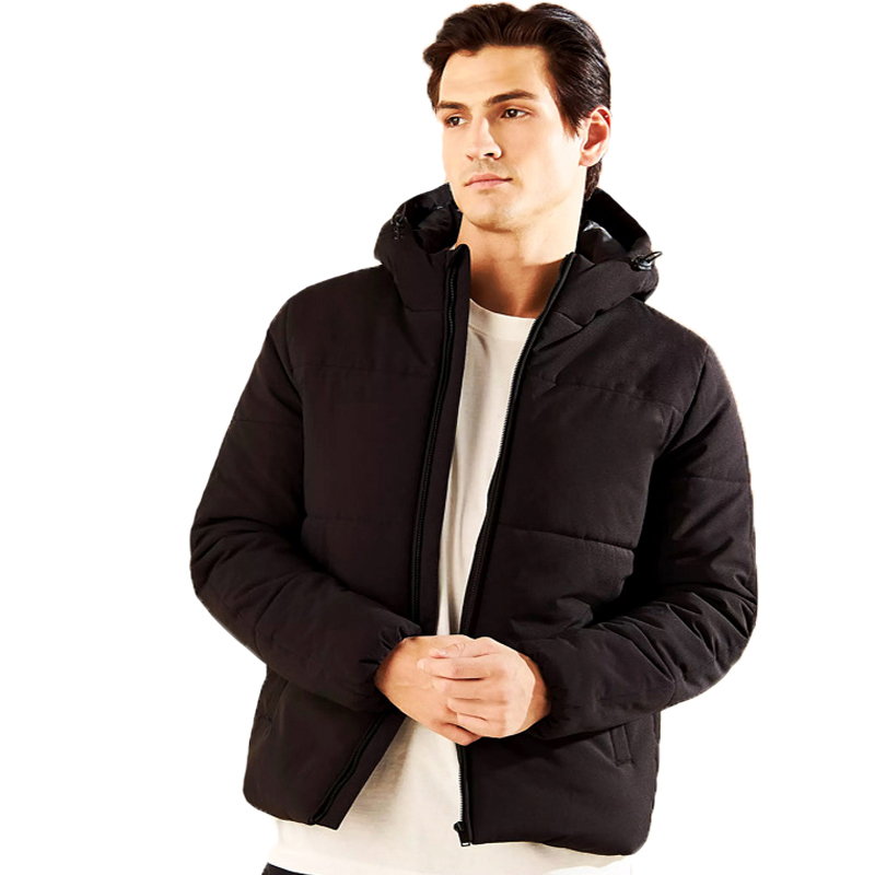 کاپشن مردانه مکس مدل Quilted Hooded Badge
