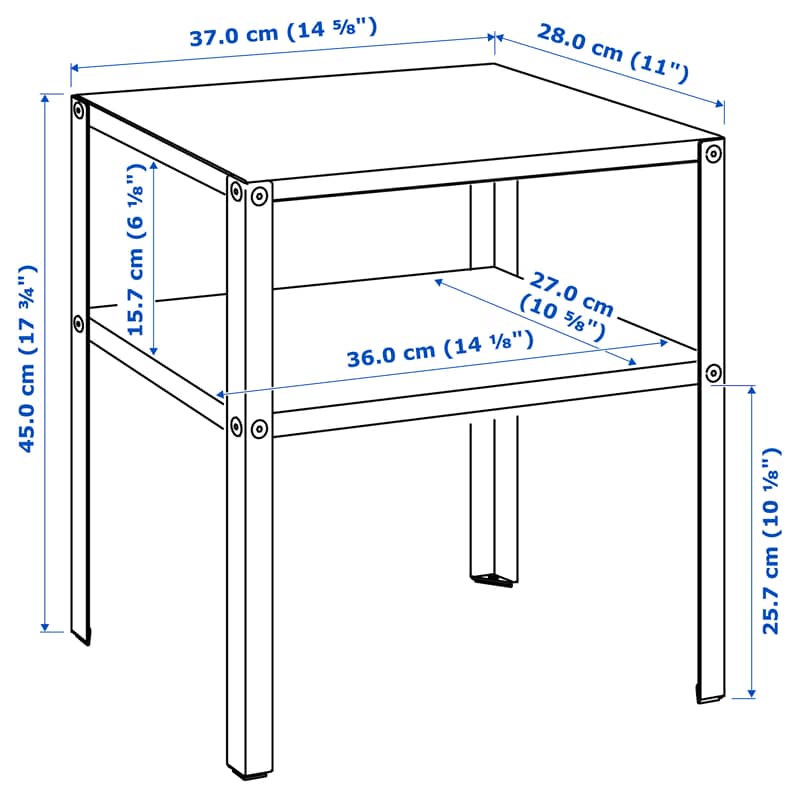 میز عسلی ایکیا مدل KNARREVIK کد 705.155.43