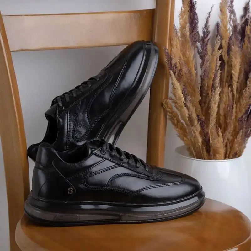 کفش روزمره مردانه مدل چرم طبیعی کد P1 برنیش