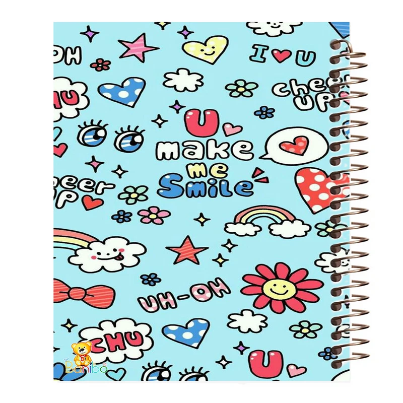 دفتر نقاشی 50 برگ بانیبو مدل رنگین کمان  کد 956