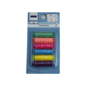 ماژیک علامت گذار مدل رنگی رنگی طرح شکلات مجموعه 6 عددی