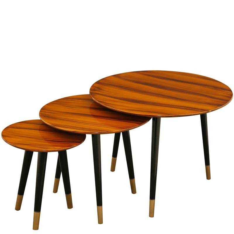 میز عسلی لوتوس مدل T-741 مجموعه 3 عددی