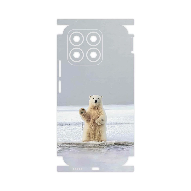 برچسب پوششی ماهوت مدل Polar_bear-FullSkin مناسب برای گوشی موبایل آنر X8b