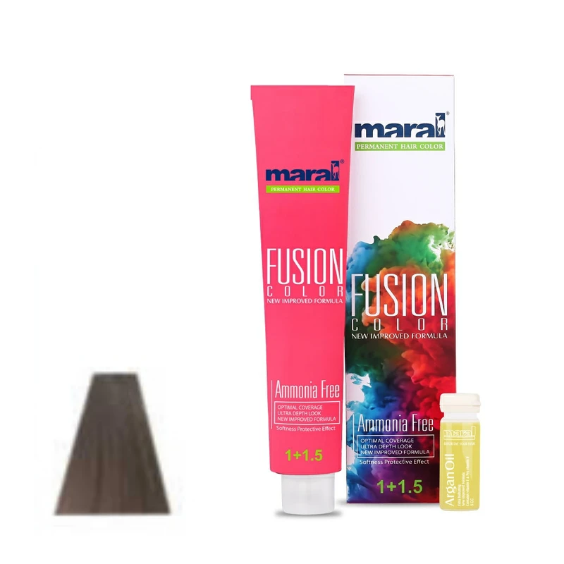 رنگ مو مارال مدل Fusion شماره 4.191 حجم 100 میلی لیتر رنگ دودی ذغالی