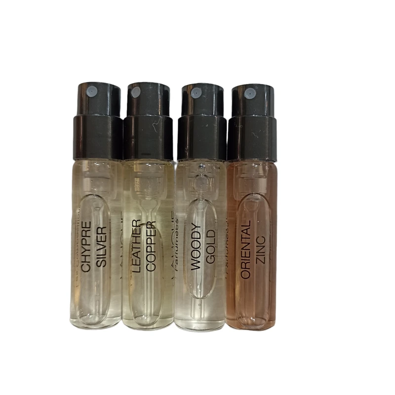 عطر جیبی لالیک مدل LES COMPOSITIONS PARFUMEES  حجم 1.8 میلی لیتر مجموعه 4 عددی