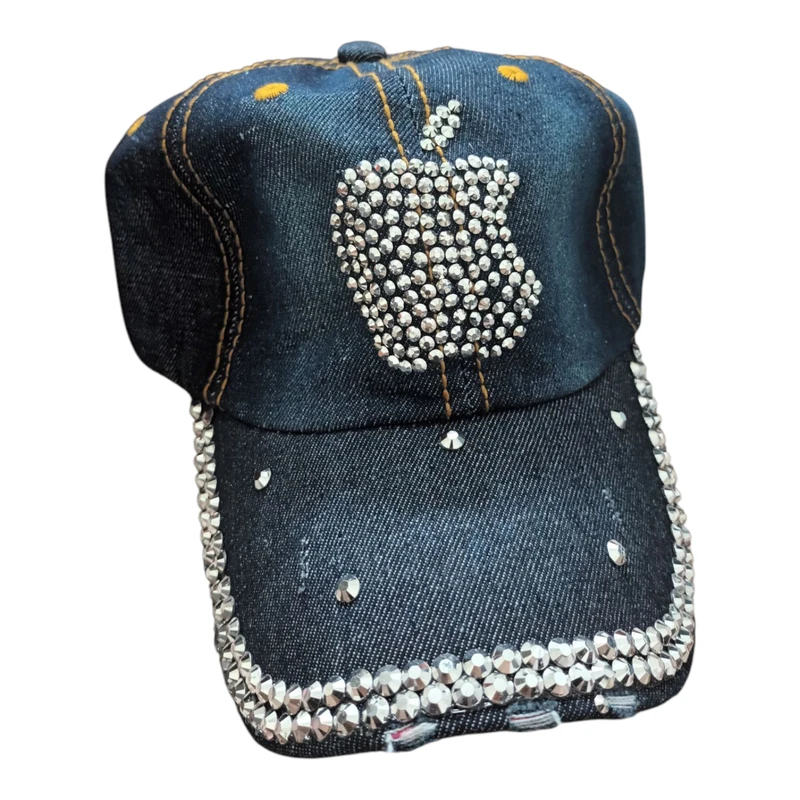 کلاه کپ زنانه مدل بیسبالی طرح apple