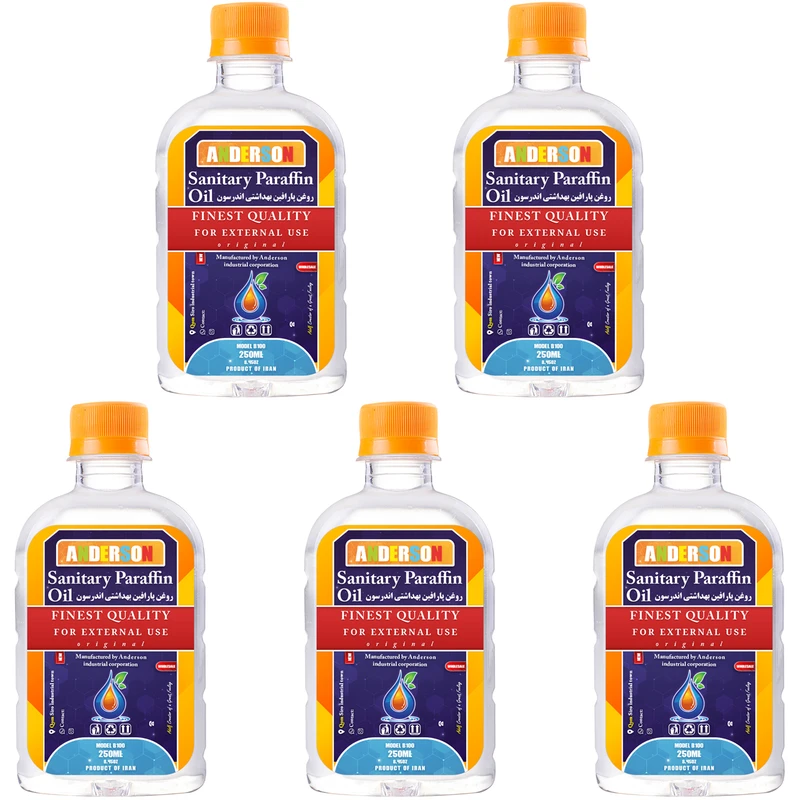 پارافین مایع اندرسون مدل B100 حجم 250 میلی لیتر بسته 5 عددی