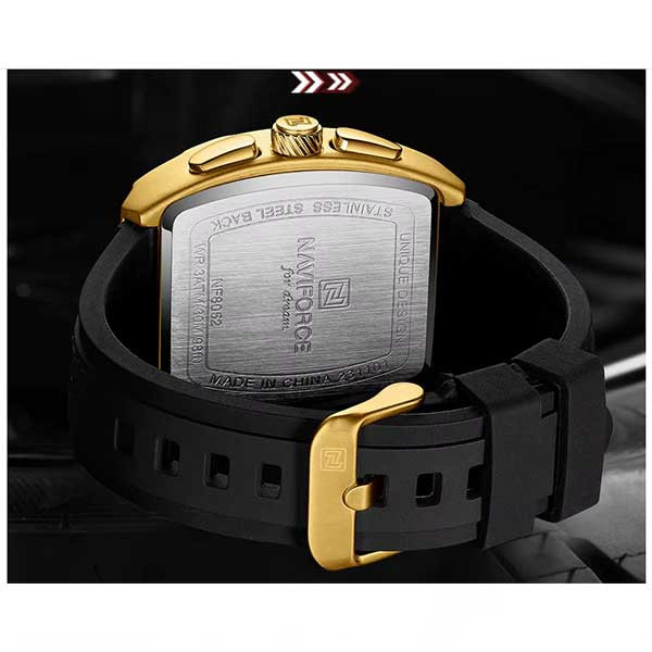 ساعت مچی عقربه‌ای مردانه کوارتز نیوی فورس مدل NF8052 GGB