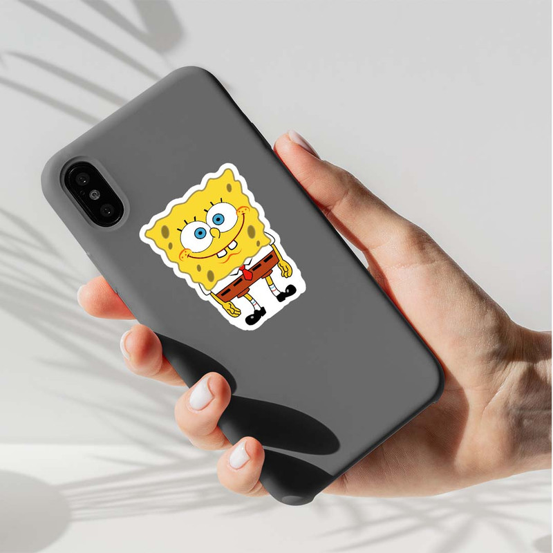 استیکر لپ تاپ کارنیکا طرح باب اسفنجی و پاتریک مدل SpongeBob and Patrick-2222271  مجموعه 2 عددی