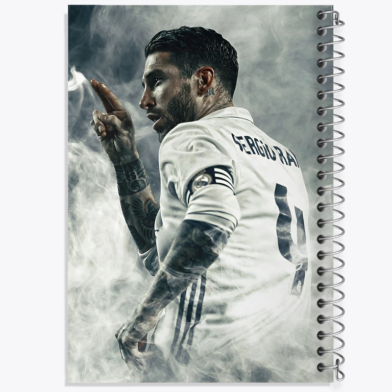 دفتر ژورنال نویسی 50 برگ خندالو مدل نقطه ای طرح سرخیو راموس کد N2797