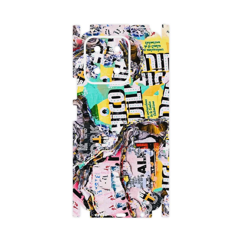 برچسب پوششی ماهوت مدل Collage of Teared Paper-FullSkin مناسب برای گوشی موبایل آنر X5b