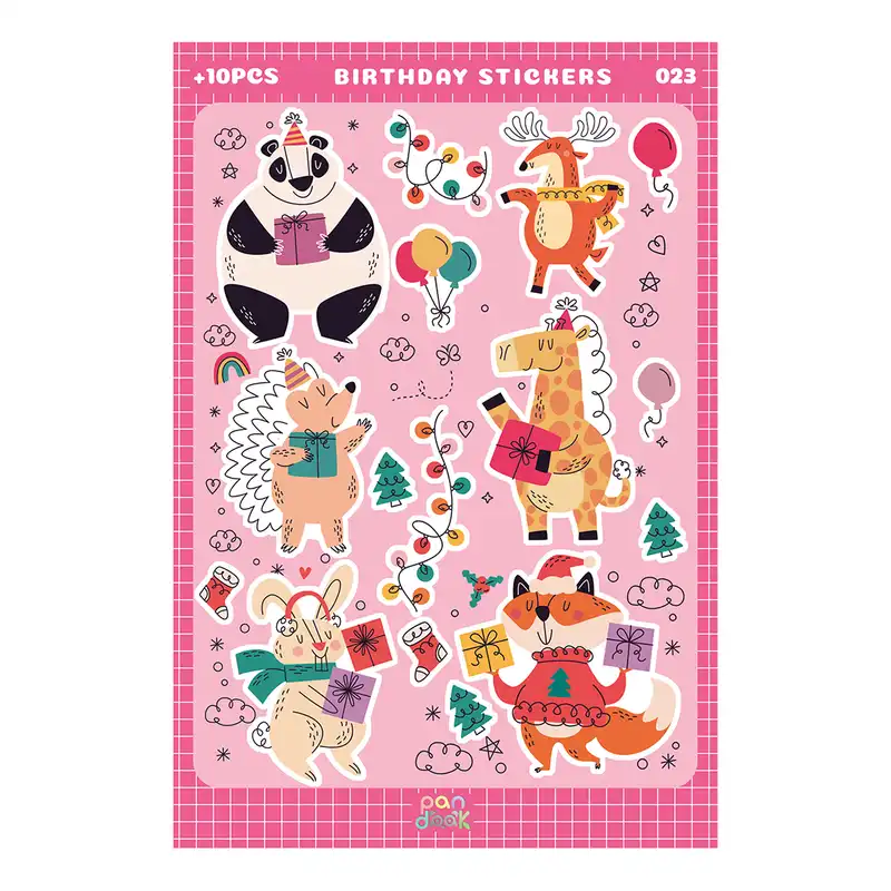 برچسب پانداک مدل فانتزی طرح تولد کد 023