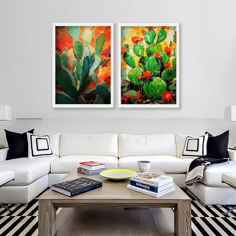 تابلو صبا طرح مدل دکوراتیو کد 152w مجموعه 2 عددی