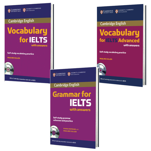 کتاب Cambridge Grammar and Vocabulary for IELTS اثر Diana Hopkins and Pauline cullen انتشارات کمبریج 3 جلدی