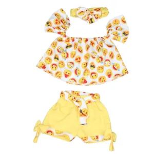 ست 3 تکه لباس دخترانه مدل استیکری