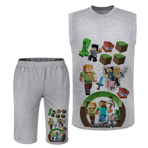 ست تاپ و شلوارک مردانه مدل ماینکرفت A375