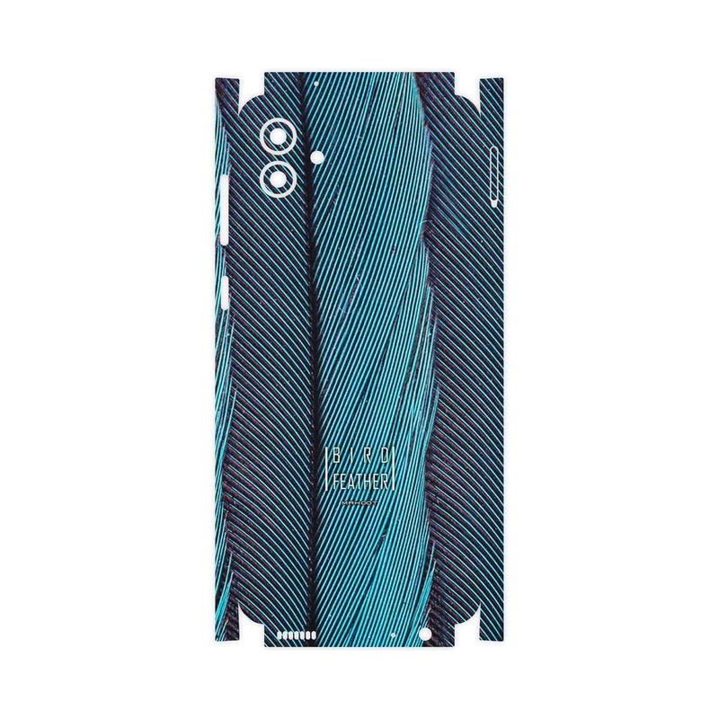 برچسب پوششی ماهوت مدل Turquoise feathers-FullSkin مناسب برای گوشی موبایل سامسونگ Galaxy A04