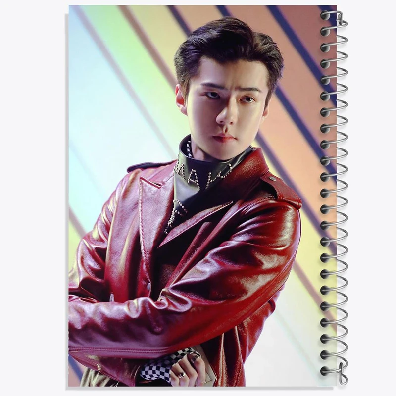 دفتر بولت ژورنال 50 برگ خندالو طرح سهون گروه اکسو EXO کد 13461