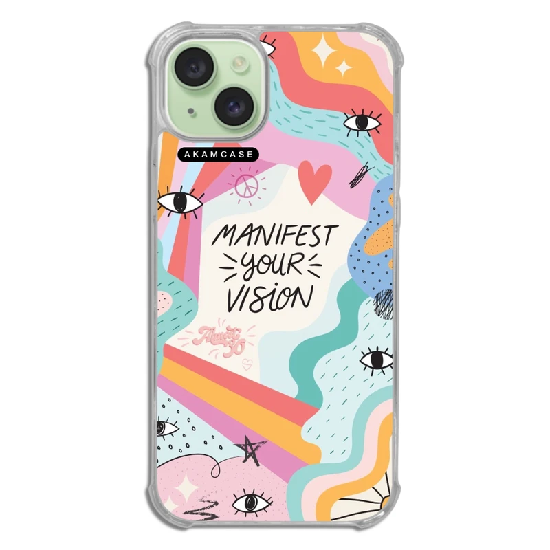 کاور آکام مدل AMCWTA15PLUS-GOOD VIBES7 مناسب برای گوشی موبایل اپل iPhone 15 Plus