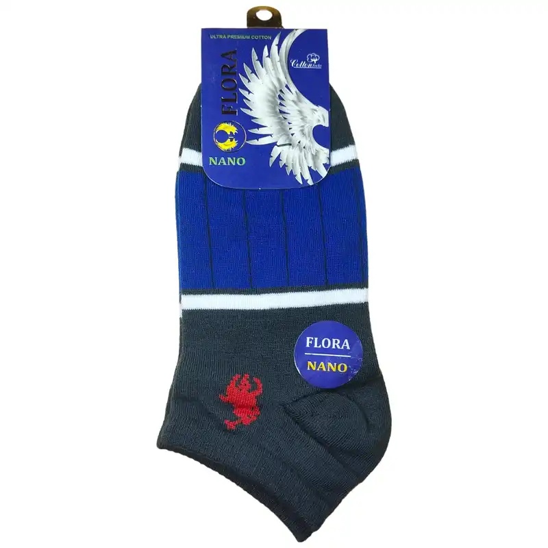 جوراب ساق کوتاه فلورا مدل Nano cotton کد 02
