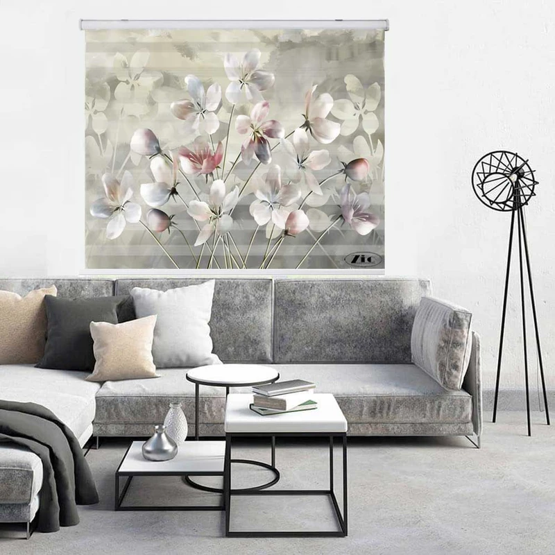 پرده زبرا زیو کد 3D1149 سایز 150x150 سانتی متر