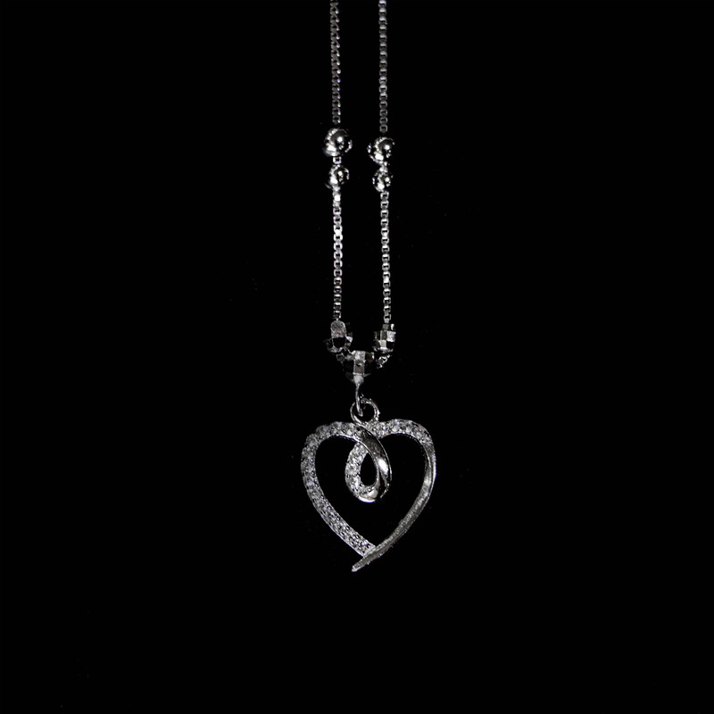 گردنبند نقره زنانه مدل JS100 گردنبند نقره زنانه مدل JS100