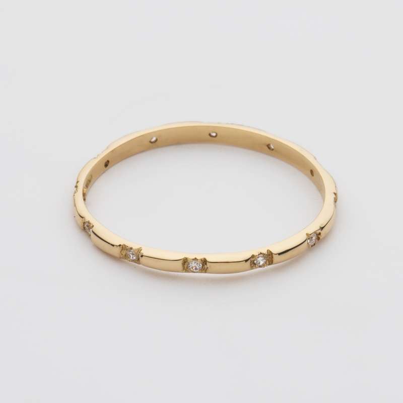 انگشتر طلا 18 عیار زنانه پرسته مدل WR654