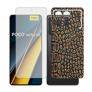 Glass Together model matte Screen Protector Suitable for Xiaomi Poco X6 Pro Mobile Phone with Back cover sticker