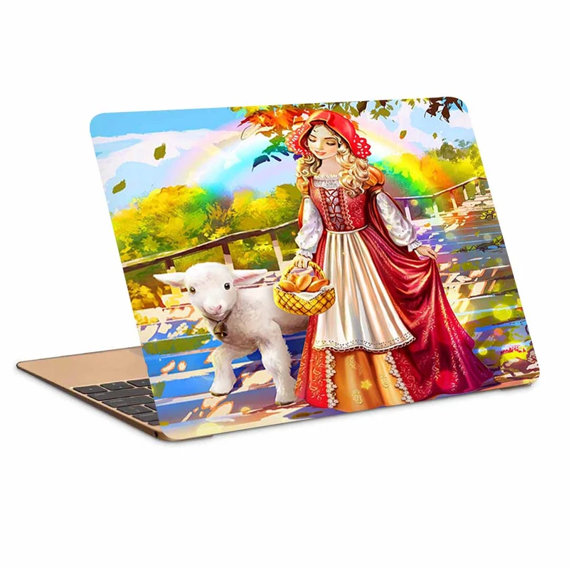 استیکر لپ تاپ طرح نقاشی فانتزی  کد P-1527 مناسب برای لپ تاپ 15 تا 17 اینچ