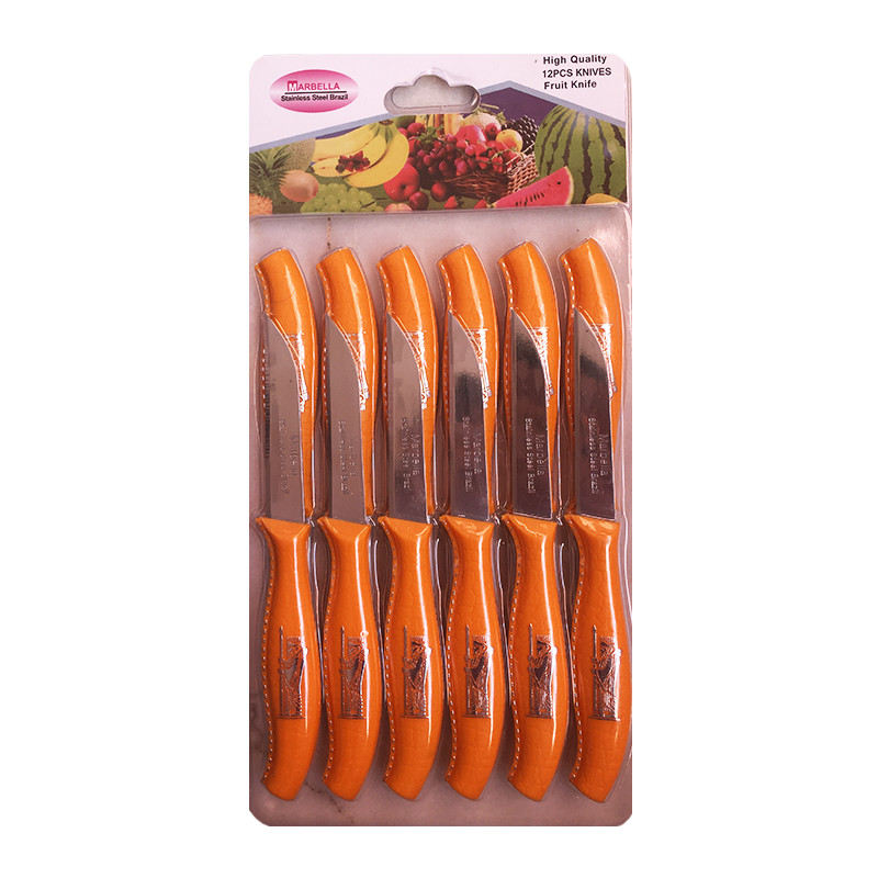 کارد میوه خوری مدل ماربل کد 2 بسته 12 عددی