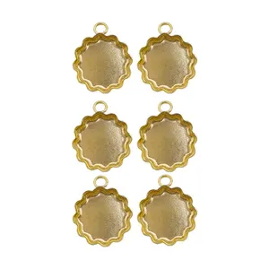 قالب رزین اپوکسی مدل گل کفی دار بسته 6 عددی