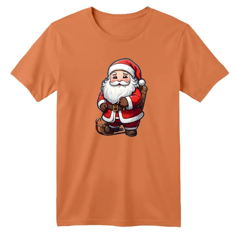 تی شرت آستین کوتاه بچگانه مدل بابانوئل کریسمس کد 1